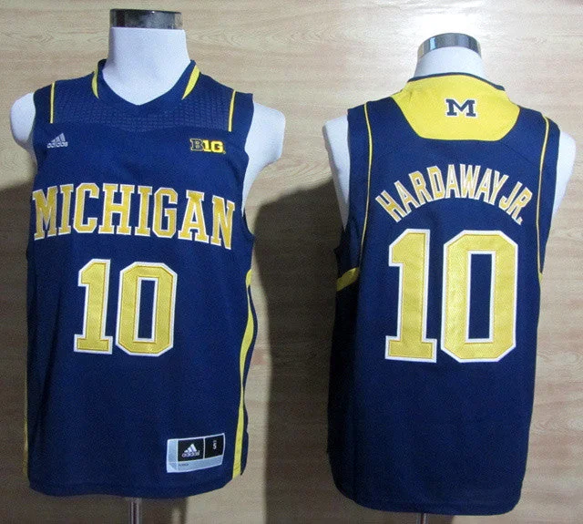 Basketball Jersey Durable-Michigan Wolverines 10 Tim Hardaway Jr Webber Blue Basketball Jerseys