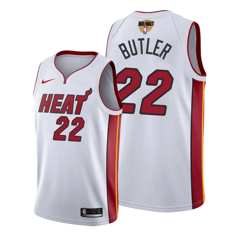 Basketball Jersey Sustainable-Men's Miami Heat #22 Jimmy Butler White 2020 Finals Bound Association Edition Stitched Basketball Jersey