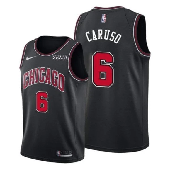 Basketball Jersey Business Casual-Men's Chicago Bulls #6 Alex Caruso Black Edition Swingman Stitched Basketball Basketball Jersey