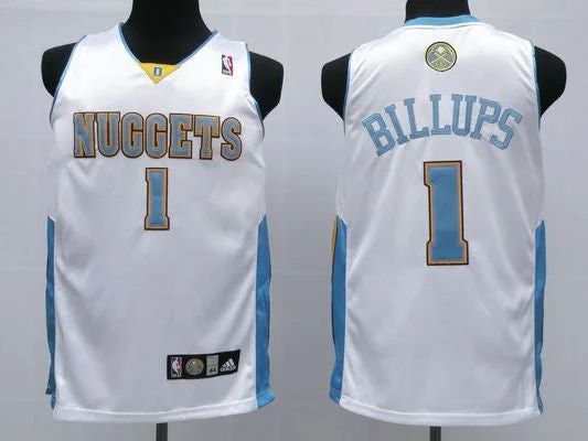 Basketball Jersey Celebrity-Nuggets 1 Billups White Basketball Jerseys