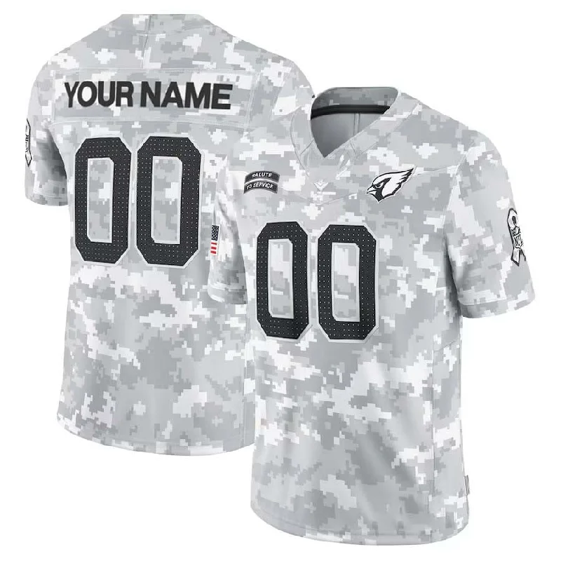 Football Jersey Street Style-Custom A.Cardinals Active Player 2024 F.U.S.E Arctic Camo Salute To Service Limited Stitched Football Jersey