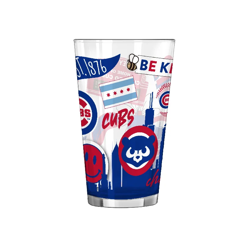 Team Mug Valentine’s Day-Chicago Cubs 16oz Native Pint Glass