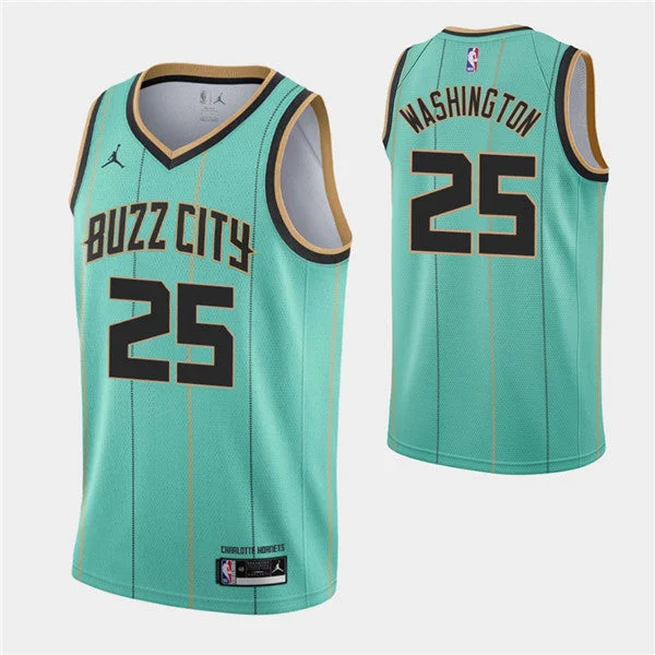 Basketball Jersey Fast Delivery-Men's Charlotte Hornets #25 P.J. Washington Teal Buzz City Swingman 2020-21 Stitched Basketball Jersey