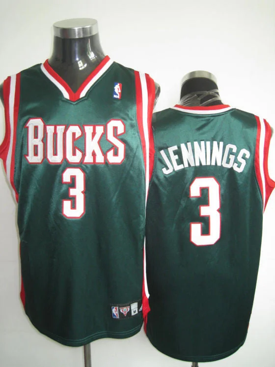 Basketball Jersey Cheap-Bucks 3 Brandon Jennings Green Basketball Jerseys