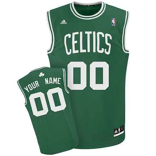 Basketball Jersey Basketball Fan-Boston Celtics Custom green white number Road Basketball Jersey