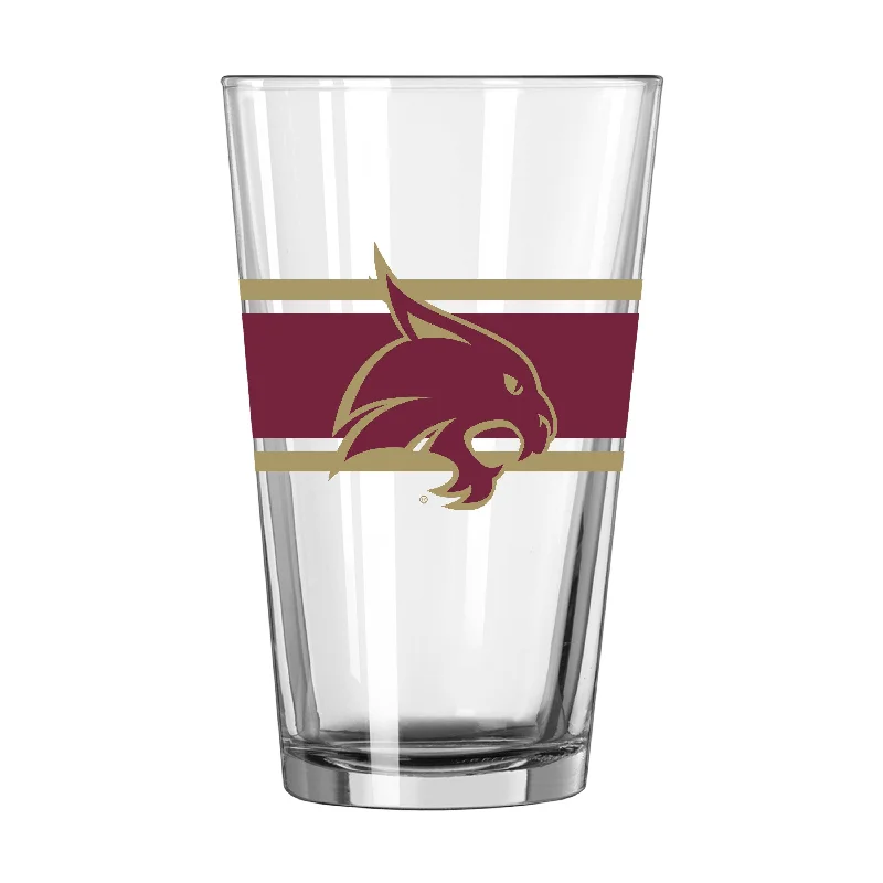 Team Mug Collector’s Item-Texas State 16oz Stripe Pint Glass