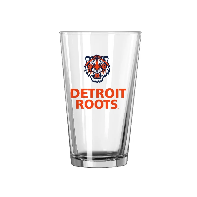 Team Mug Family-Detroit Tigers 16oz Slogan Pint Glass