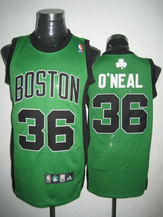 Basketball Jersey Performance-Celtics 36 Shaquille O Neal Green Black Number Basketball Jerseys