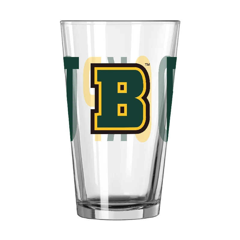 Team Mug Yellow-Brockport 16oz Overtime Pint Glass