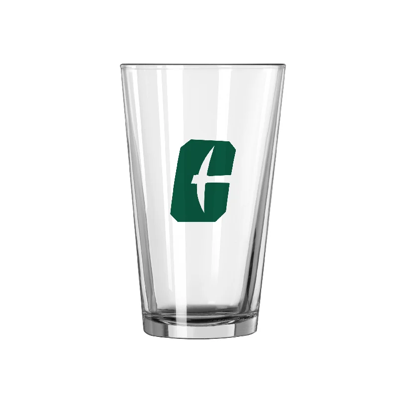 Team Mug Latte-North Carolina Charlotte 16oz Logo Pint Glass