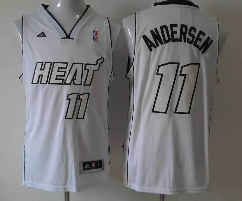 Basketball Jersey Basketball Brother-Heat 11 Andersen White Revolution 30 Basketball Jerseys