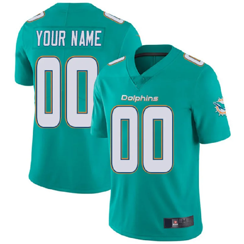 Football Jersey High Demand-Custom M.Dolphins Home Aqua Green Vapor Untouchable Limited Jersey American Stitched Football Jerseys