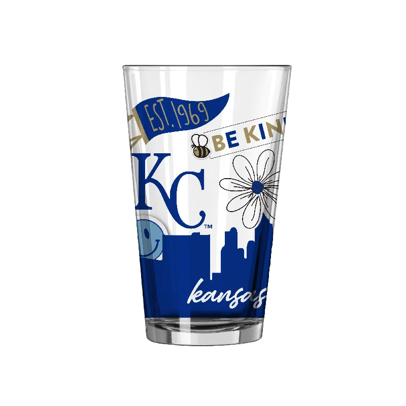 Team Mug Travel-Kansas City Royals 16oz Native Pint Glass