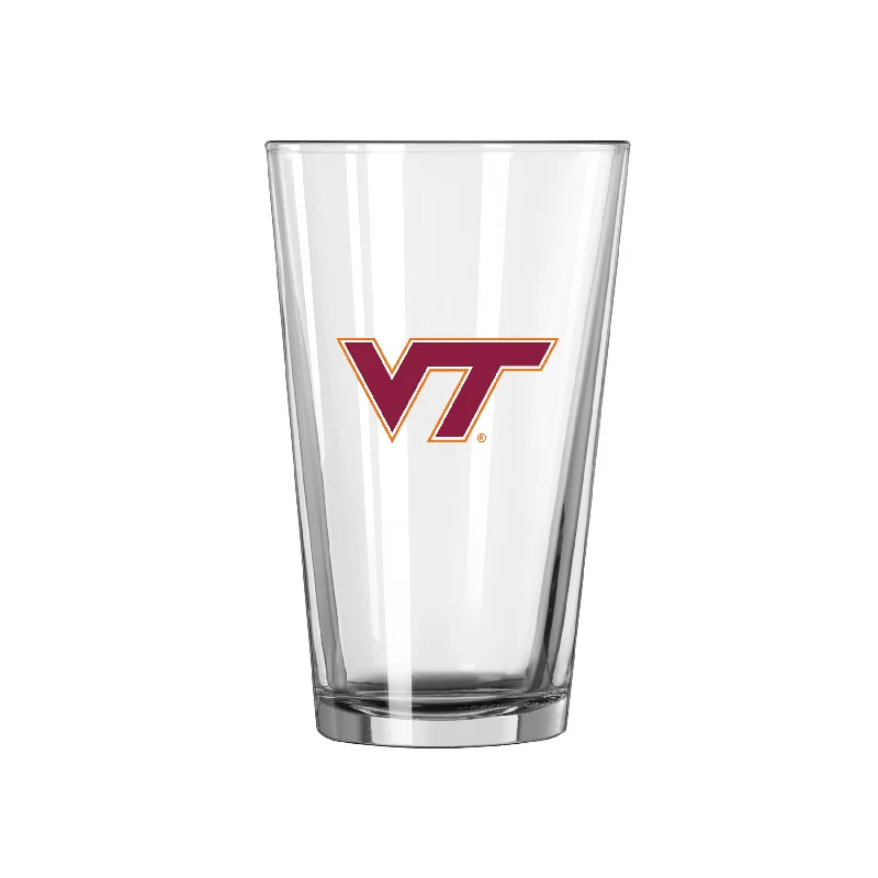 Team Mug Hockey-Virginia Tech 16oz Logo Pint Glass