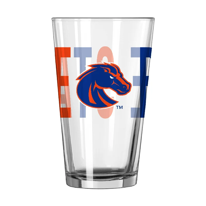 Team Mug Handmade-Boise State 16oz Overtime Pint Glass