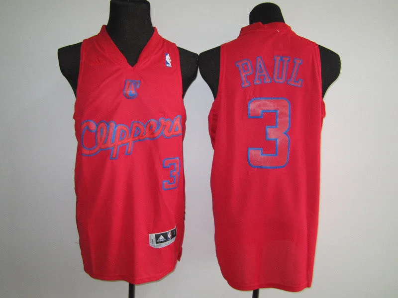 Basketball Jersey Lightweight-Clippers 3 Paul Red Basketball Jerseys