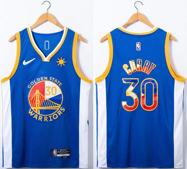 Basketball Jersey Hunting-Men's Golden State Warriors #30 Stephen Curry Royal 75th Anniversary Stitched Basketball Jersey