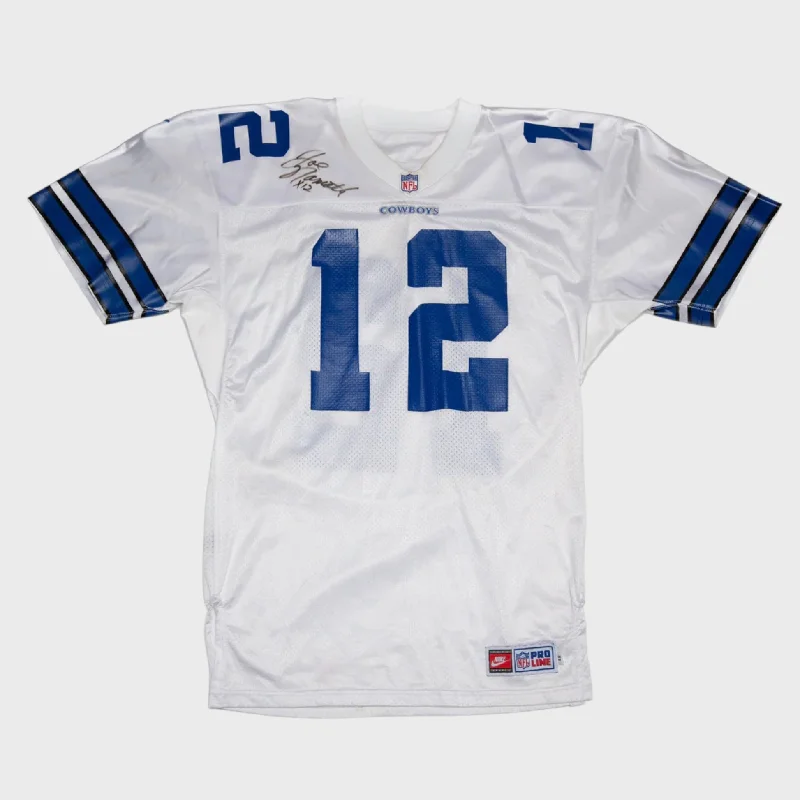 Football Jersey Streetwear-1997 Joe Namath Dallas Cowboys Autographed & TV-Worn Jersey