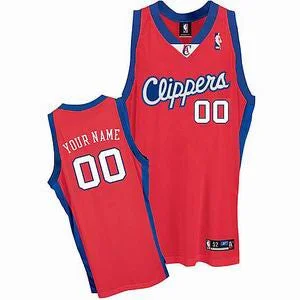 Basketball Jersey Ethical Fashion-Clippers 00 Blank Red Basketball Jerseys