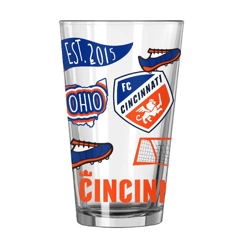 Team Mug Fitness-FC Cincinnati 16oz Native Pint Glass