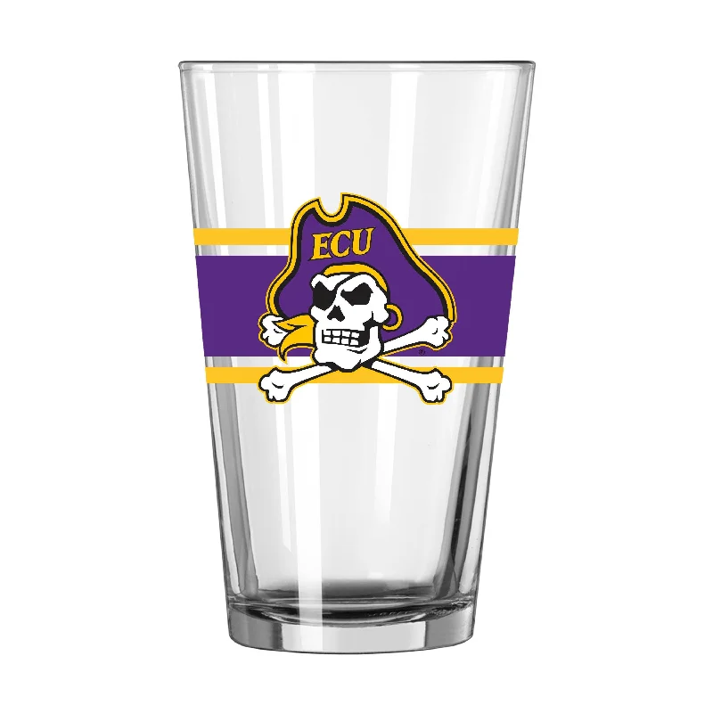 Team Mug Double-Walled-East Carolina 16oz Stripe Pint Glass