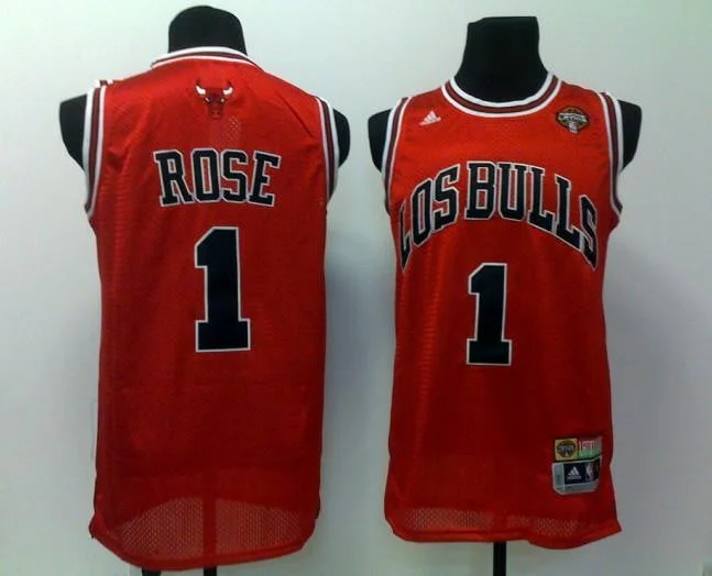 Basketball Jersey Green-Bulls 1 Rose Red (Noche Latina) Basketball Jerseys