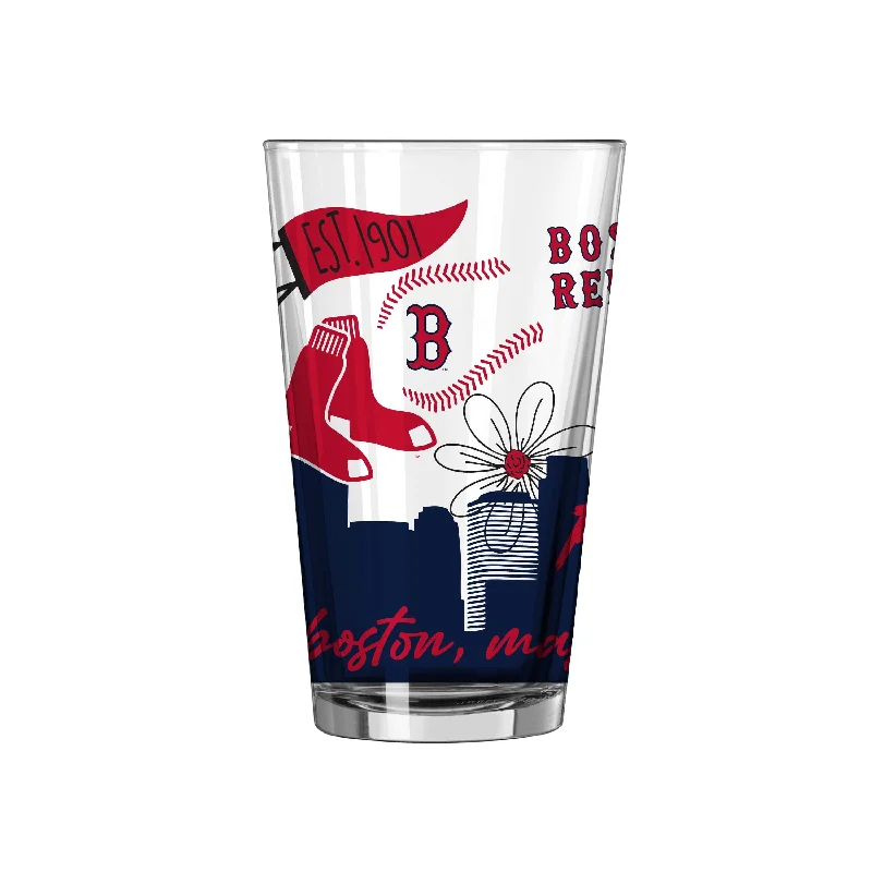 Team Mug Mother’s Day-Boston Red Sox 16oz Native Pint Glass