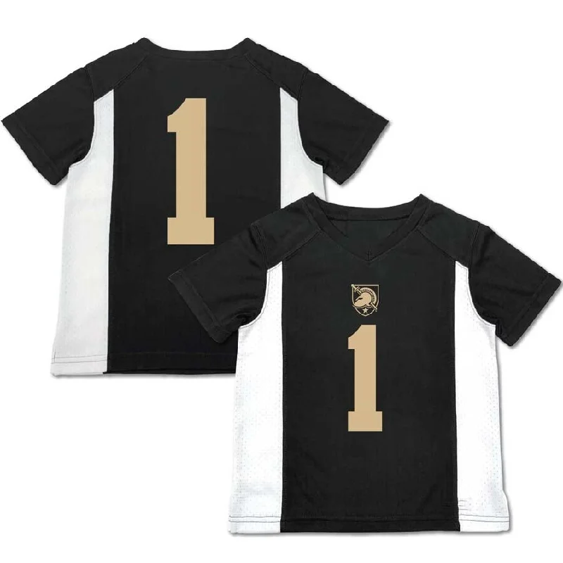 Football Jersey Anime-#1 A.Black Knights Garb Toddler Football Jersey - Black Stitched American College Jerseys