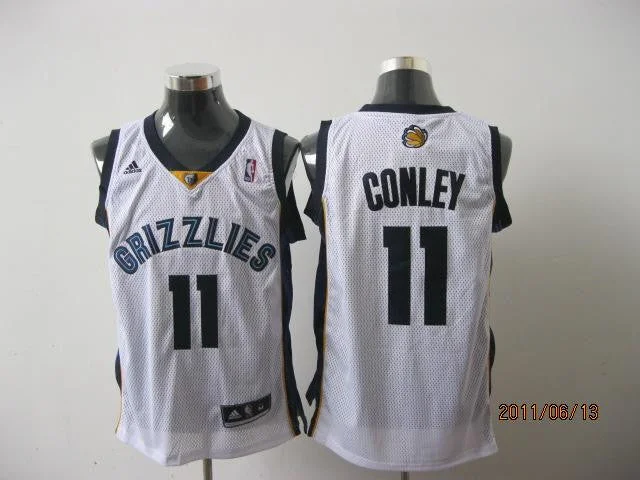 Basketball Jersey Pink-Grizzlies 11 Conley White Basketball Jerseys