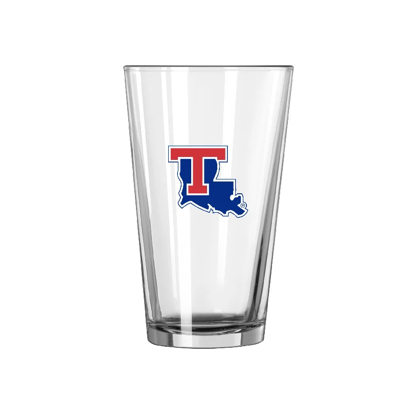 Team Mug Minimalist-Louisiana Tech 16oz Logo Pint Glass