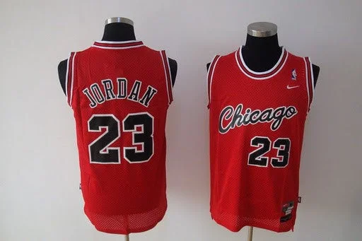 Basketball Jersey Yellow-Bulls 23 Michael Jordan Red Basketball Jerseys