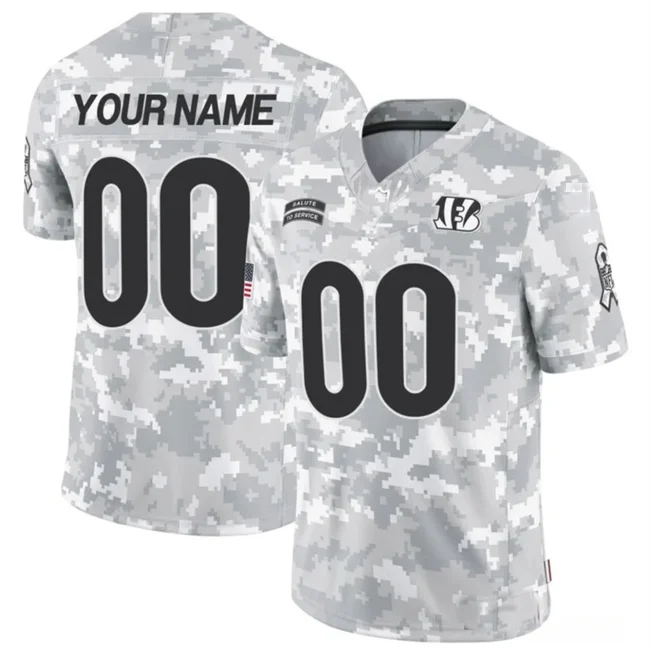 Football Jersey Football Grandma-Custom C.Bengals Active Player 2024 F.U.S.E Arctic Camo Salute To Service Limited Stitched Football Jersey