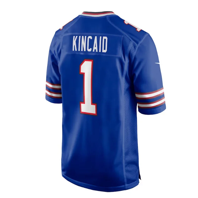 Football Jersey Limited Edition-B.Bills #1 Dalton Kincaid 2023 Draft First Round Pick Game Jersey - Royal American Stitched Football Jerseys