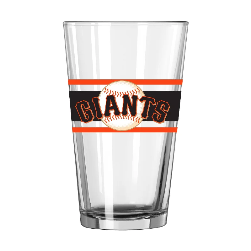 Team Mug Esports-San Francisco Giants 16oz Stripe Pint Glass