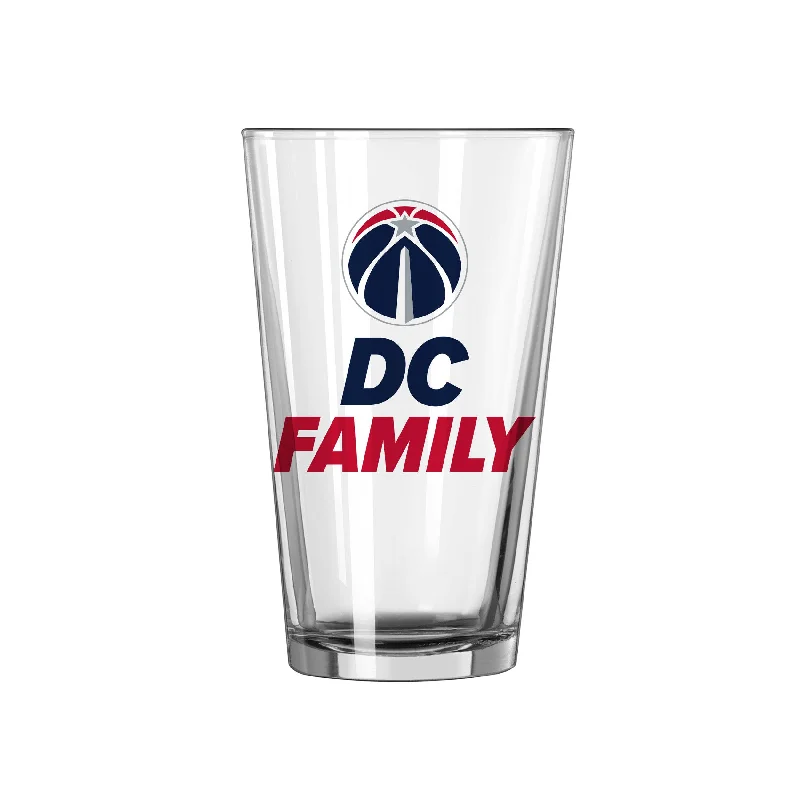 Team Mug Checkered-Washington Wizards 16oz Slogan Pint Glass