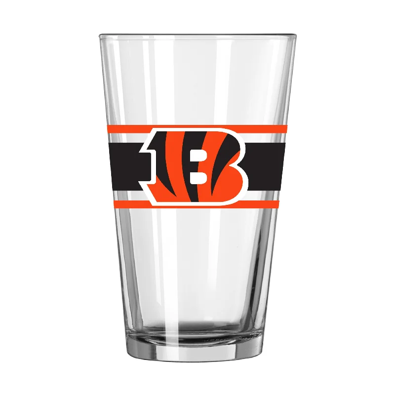 Cincinnati Bengals 16oz Stripe Pint Glass