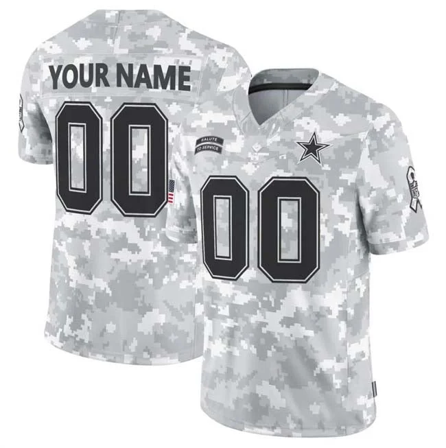 Football Jersey Football Sister-Custom D.Cowboys Active Player 2024 F.U.S.E Arctic Camo Salute To Service Limited Stitched Football Jersey