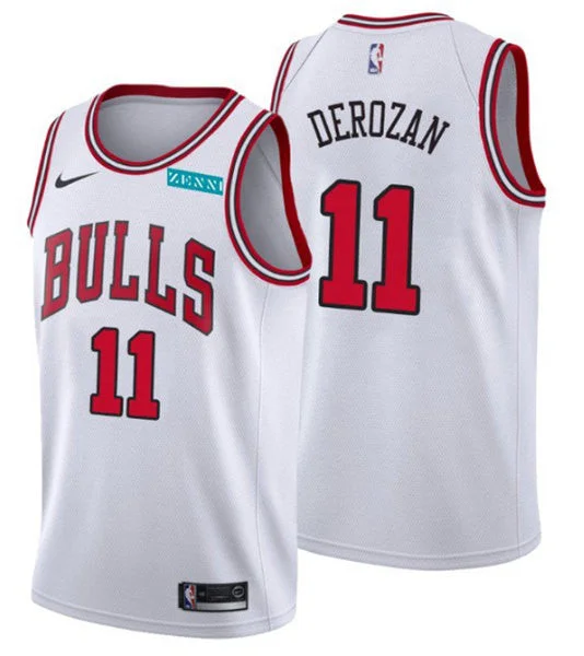 Basketball Jersey High Demand-Men's Chicago Bulls #11 DeMar DeRozan White Swingman Stitched Basketball Basketball Jersey