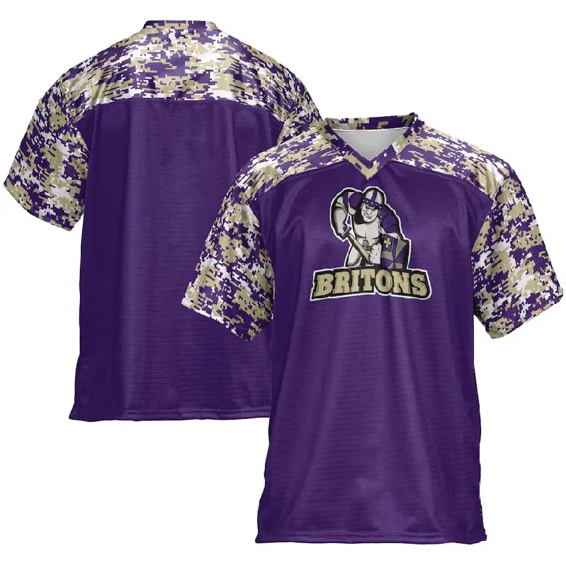 Football Jersey Slogan-A.Britons GameDay Greats Football Jersey - Purple American College Jerseys