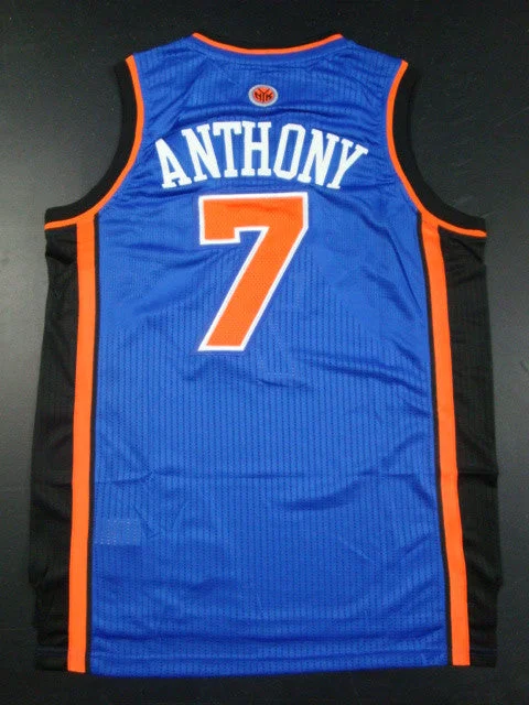 Basketball Jersey Bridesmaid-Knicks 7 Anthony Blue AAA Basketball Jerseys