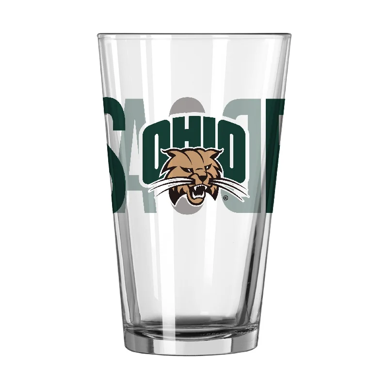 Team Mug Latte-Ohio Bobcats 16oz Overtime Pint Glass