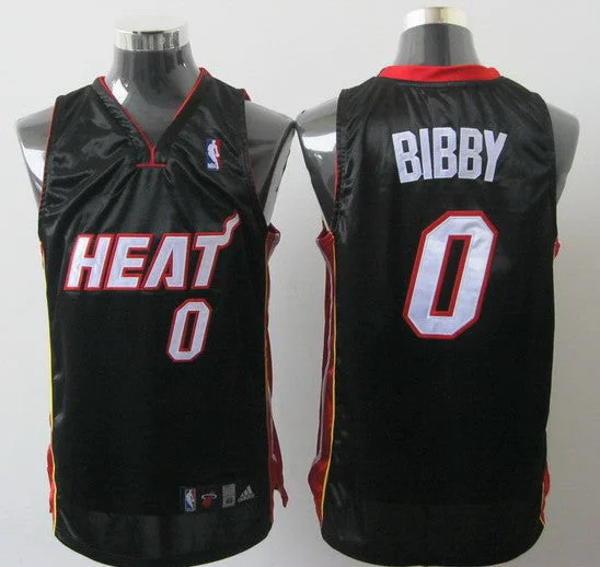 Basketball Jersey Oversized-Heat 0 Bibby Black Basketball Jerseys