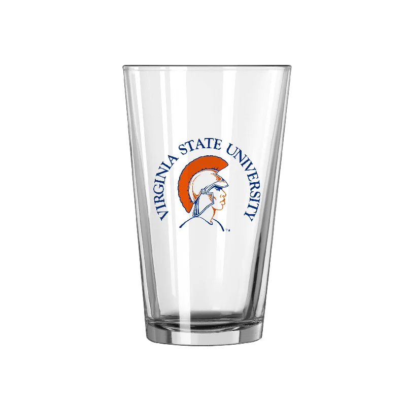 Team Mug Stainless Steel-Virginia State 16oz Logo Pint Glass