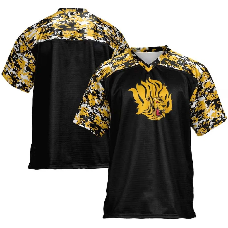 Football Jersey Sci-Fi-A.Pine Bluff Golden Lions GameDay Greats Football Jersey - Black Stitched American College Jerseys