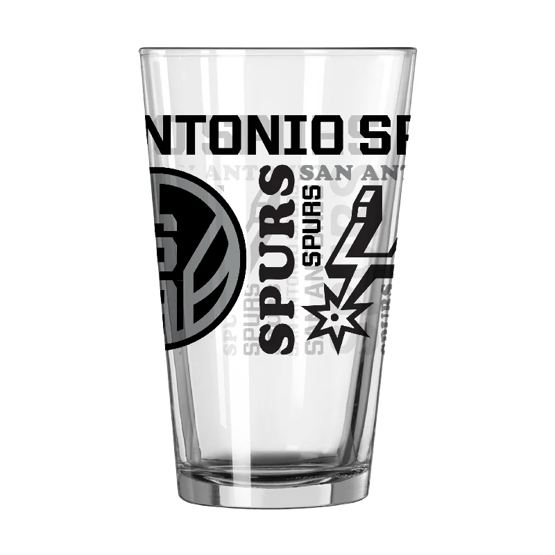 Team Mug Networking-San Antonio Spurs 16oz Spirit Pint Glass