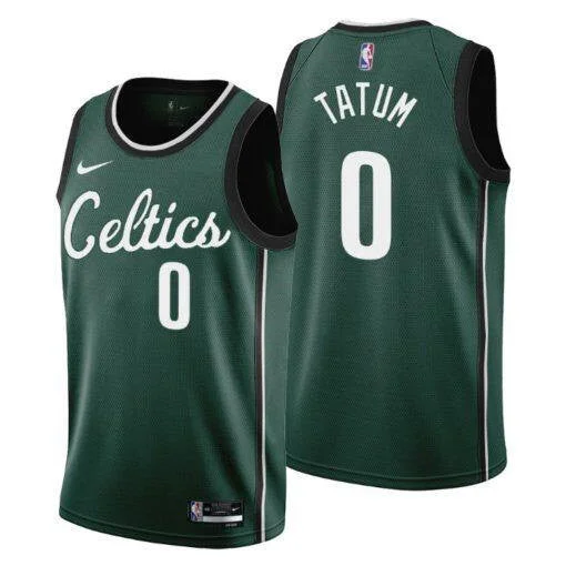 Basketball Jersey Basketball Grandpa-Men's Boston Celtics #0 Jayson Tatum 2022/23 Green City Edition Stitched Basketball Jersey