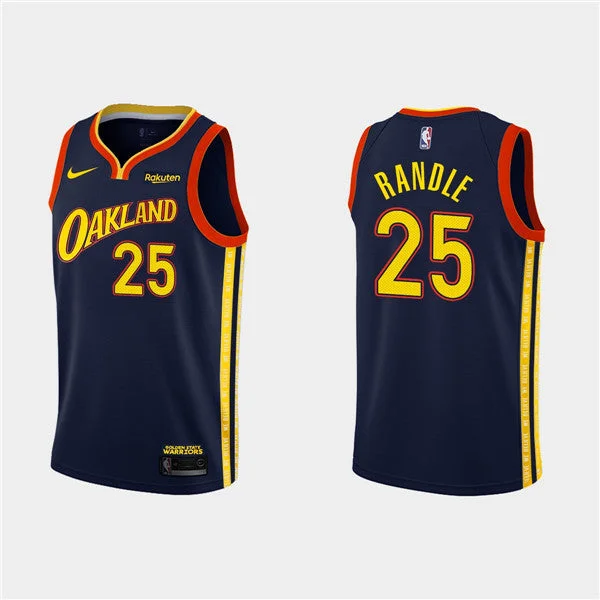 Basketball Jersey Thanksgiving-Men's Golden State Warriors #25 Chasson Randle 2020-21 City Edition Navy Stitched Basketball Jersey