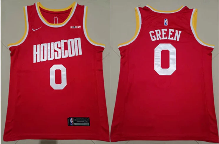 Basketball Jersey Men-Men's Houston Rockets #0 Jalen Green Red Stitched Basketball Basketball Jersey