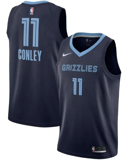 Basketball Jersey Inspirational-Men's Memphis Grizzlies Navy #11 Mike Conley Icon Edition Stitched Swingman Basketball Jersey