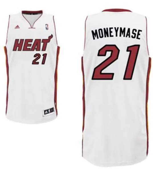 Basketball Jersey Practice-Men's Miami Heat #21 Moneymase White nickname Stitched Basketball Basketball Jersey